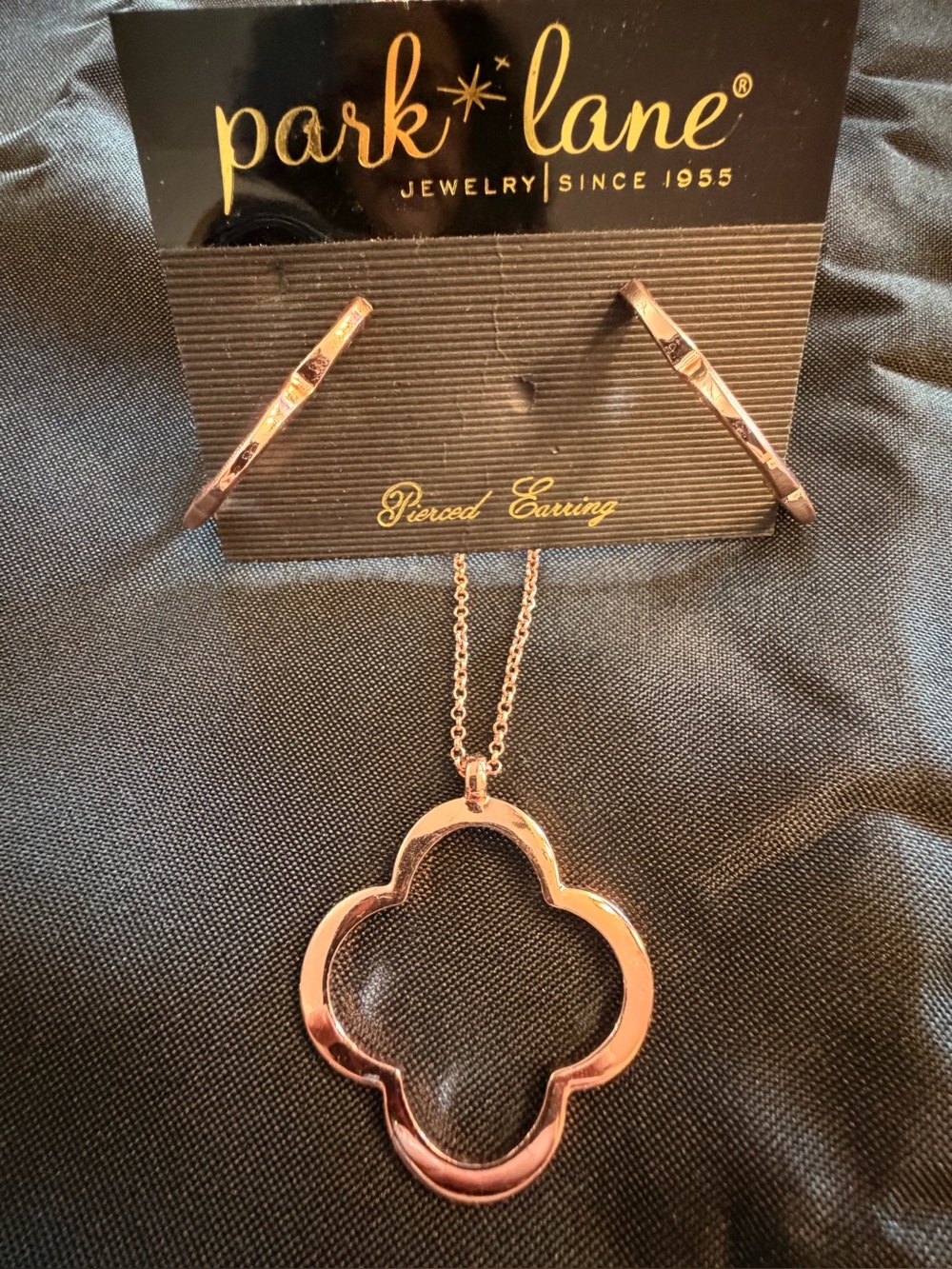 Park Lane Joyride Rose Gold Necklace & Earrings Set Retired Orig. $58